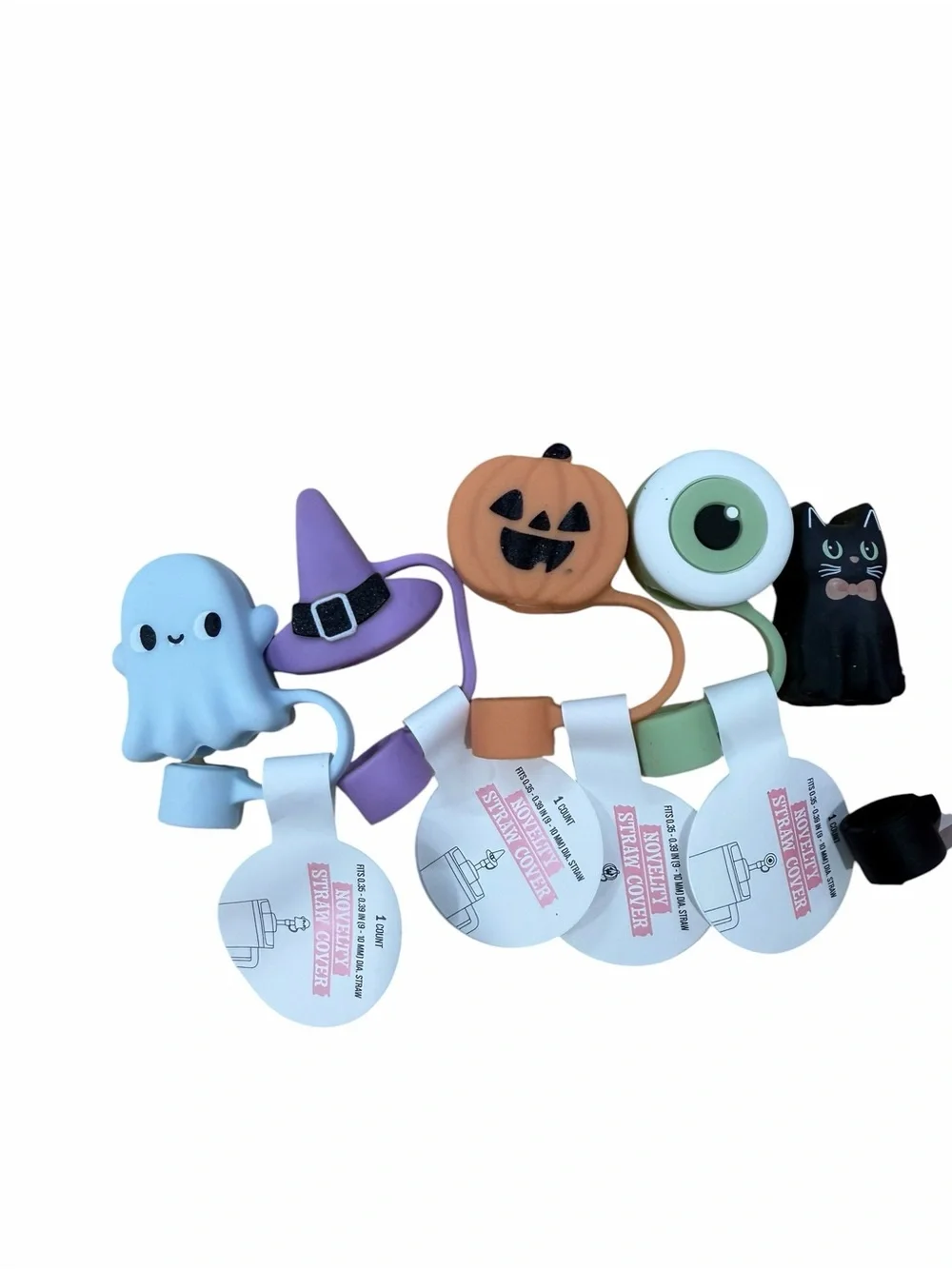 NWT/Set of 80+/ Target Bullseye Playground Halloween Straw Covers/Trick or Treat